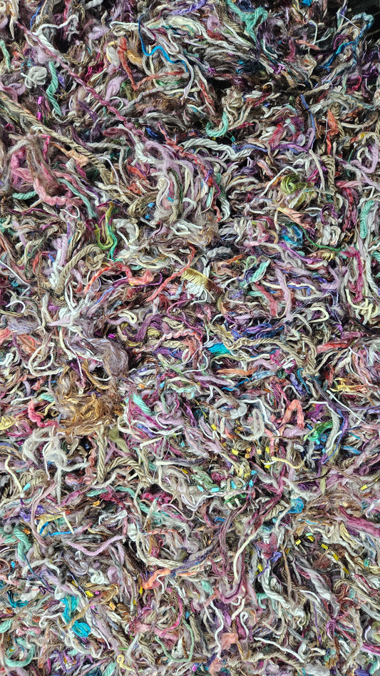 SLEEPING BEAUTY - hand-cut vintage novelty yarns for fiber art blending - 2 oz | 57 g