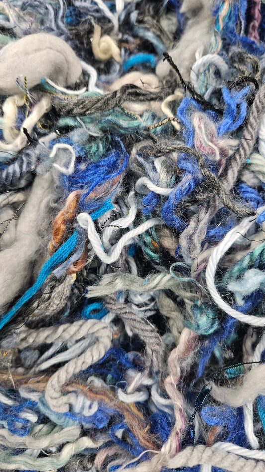 CINDERELLA - hand-cut vintage novelty yarns for fiber blending - 2 oz | 57 g