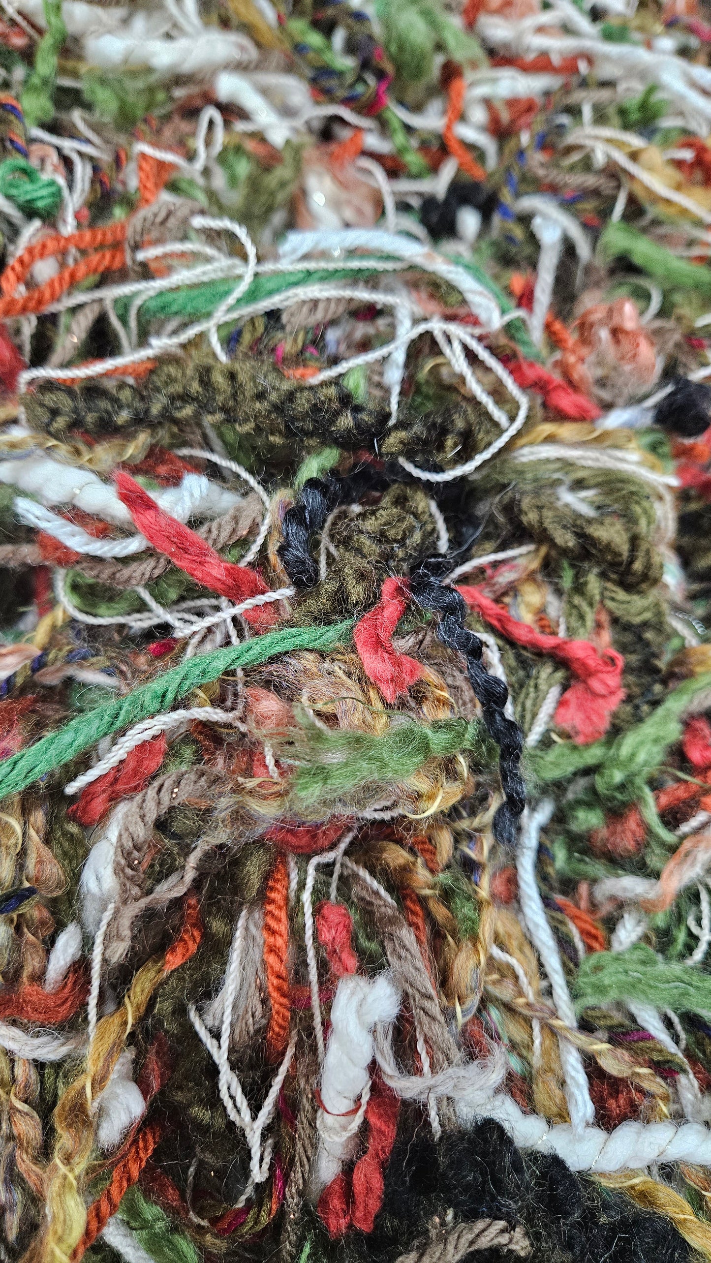 SNOW WHITE - hand-cut vintage novelty yarns for fiber blending - 2 oz | 57 g