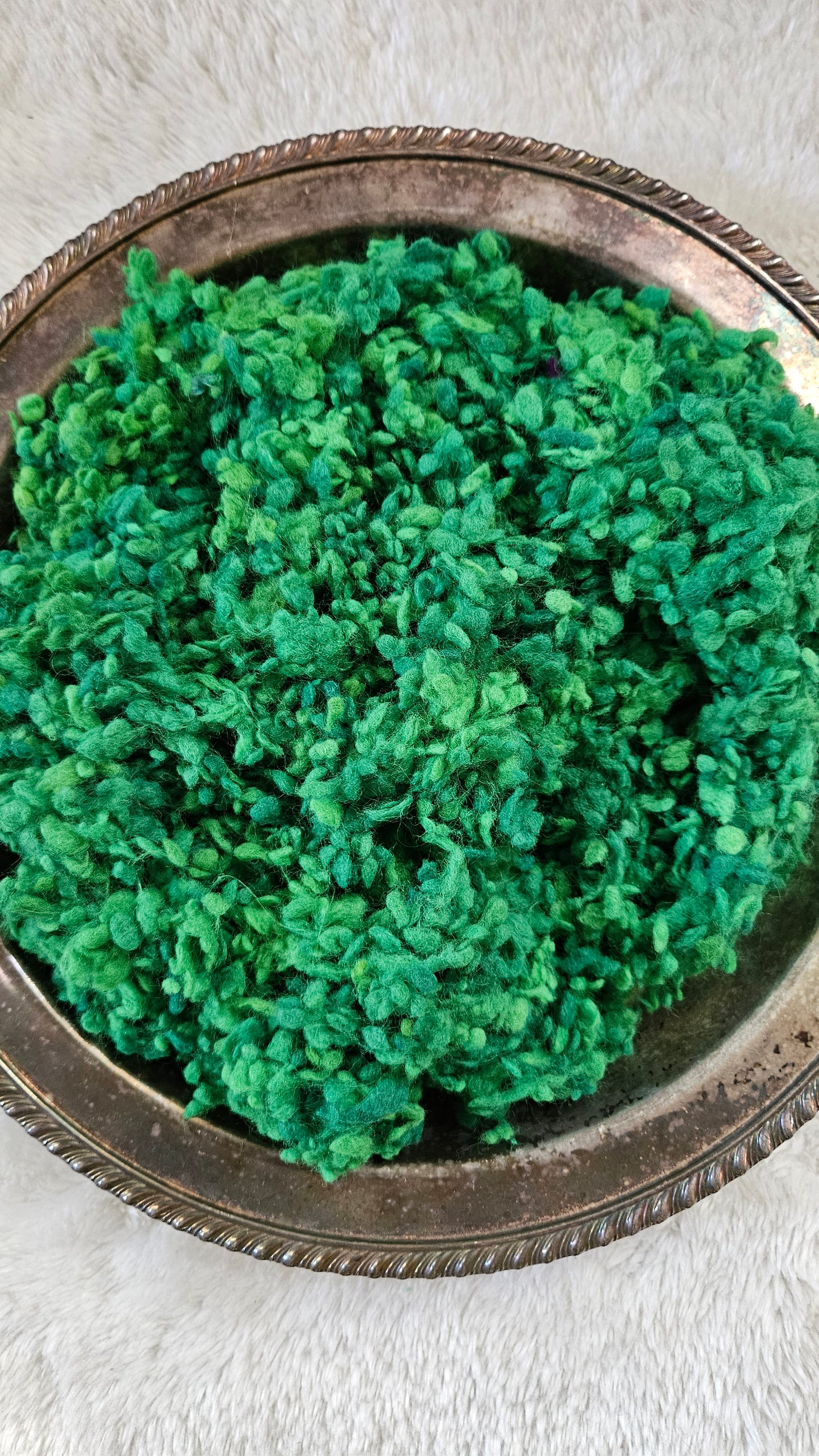 CLOVER - rare hand-dyed cotton nepps for fiber blending, felting, and papermaking - 1 oz | 28 g