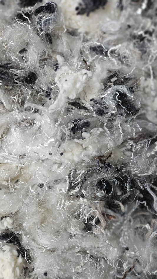 BIRCH GROVE - faux silk limited edition hand-dyed fiber art texture for blending, felting, and papermaking - 2 oz | 57 g