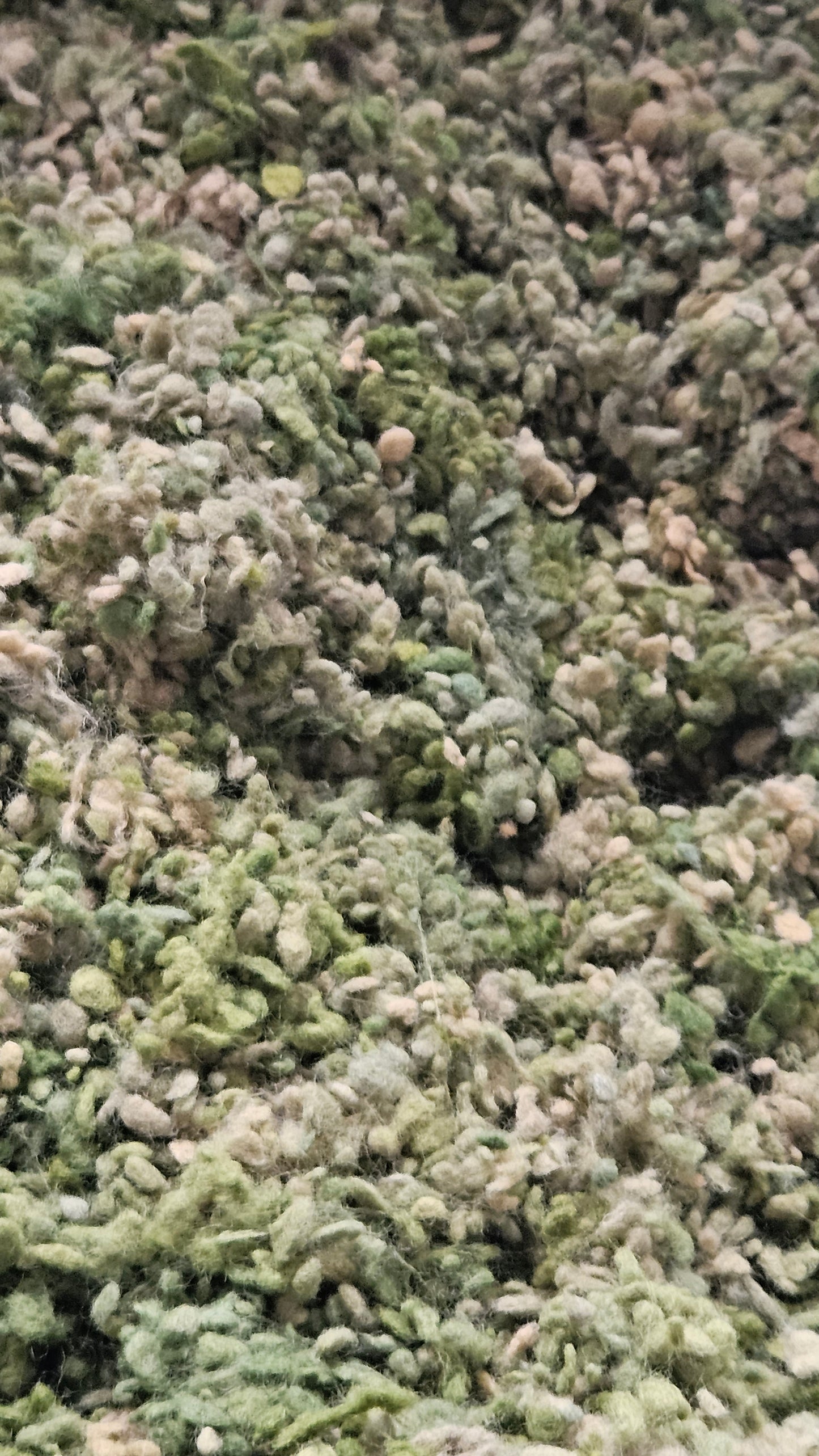 SAGE - rare hand-dyed cotton nepps for fiber blending, felting, and papermaking - 1 oz | 28 g