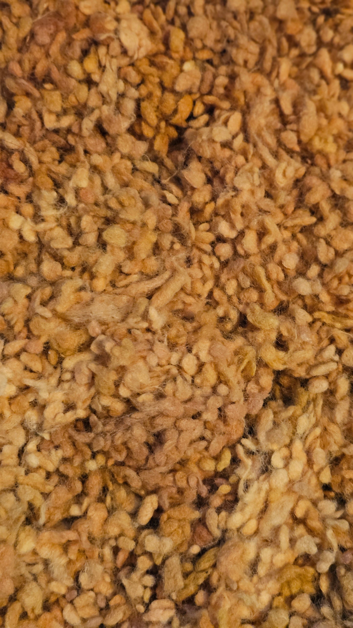 MARIGOLD - rare hand-dyed cotton nepps for fiber blending, felting, and papermaking - 1 oz | 28 g