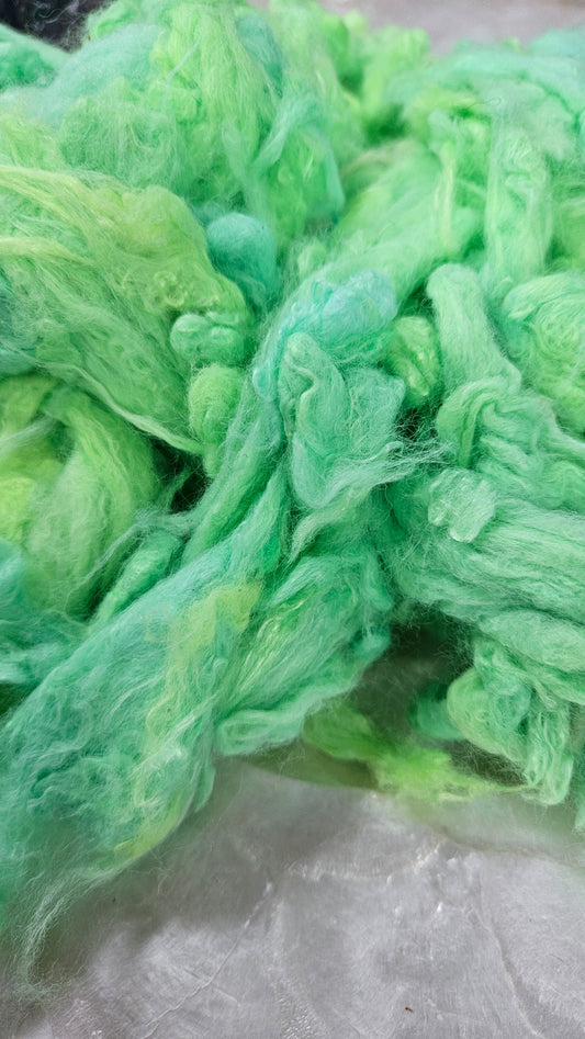 NORTHERN LIGHTS - hand-dyed bamboo faux-silk locks for blending, felting, and papermaking - 1 oz | 28 g