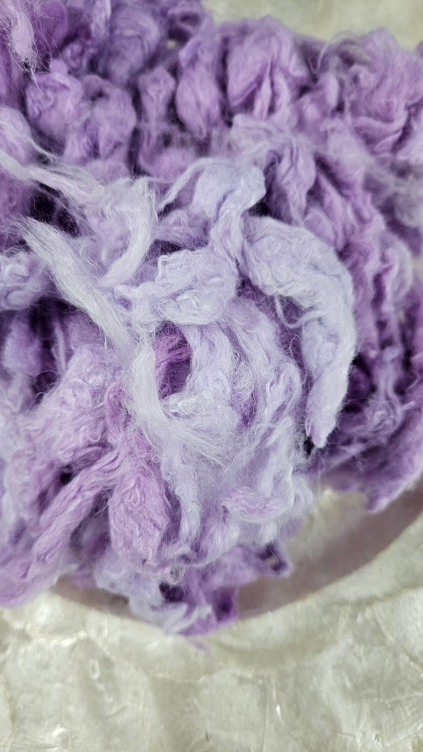 UNICORN PURPLE - hand-dyed bamboo faux-silk locks for blending, felting, and papermaking - 1 oz | 28 g
