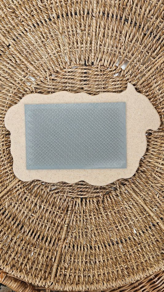 MINI SHEEP BLENDING BOARD - 72 TPI portable blending board for creating rolags and batts - handmade in Corian