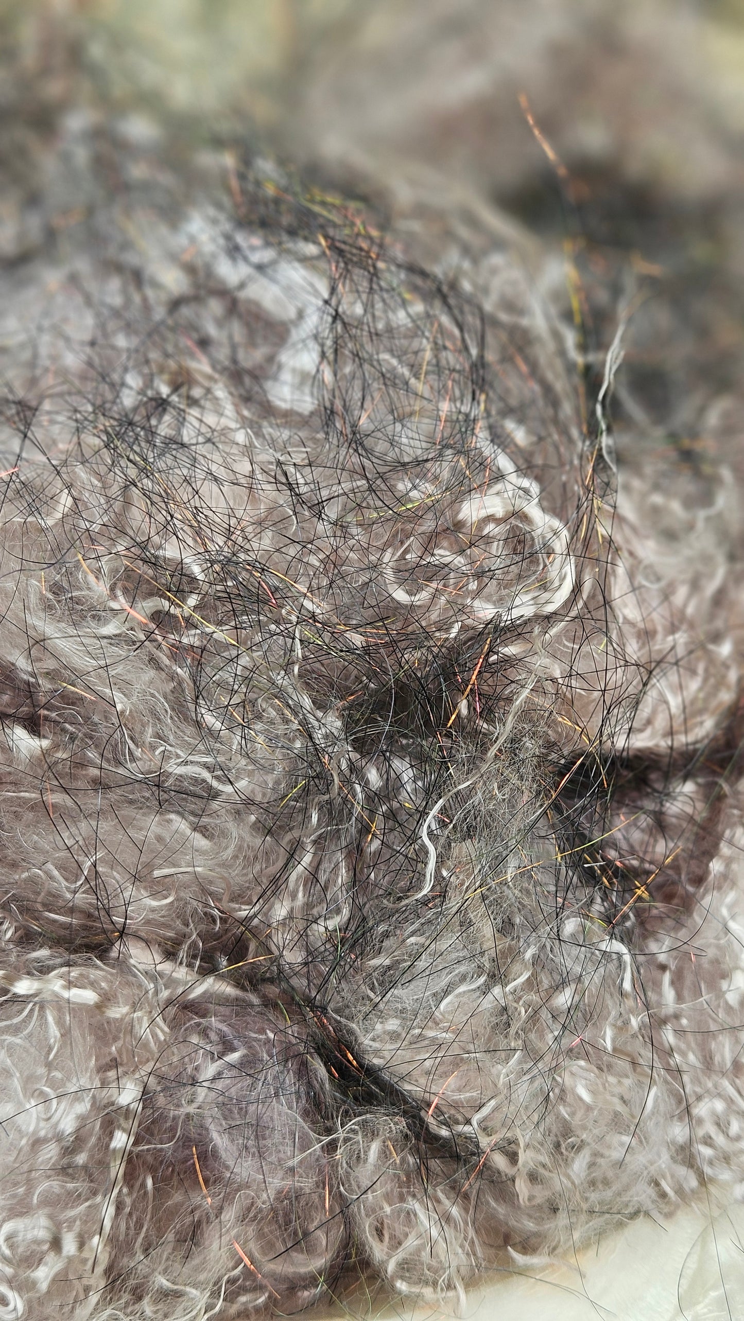 SILVER SPARKLE - hand-dyed eucalyptus crimp faux-silk with Angelina sparkle for art yarn embellishing, fiber blending, felting, and papermaking - 1 oz | 28 g