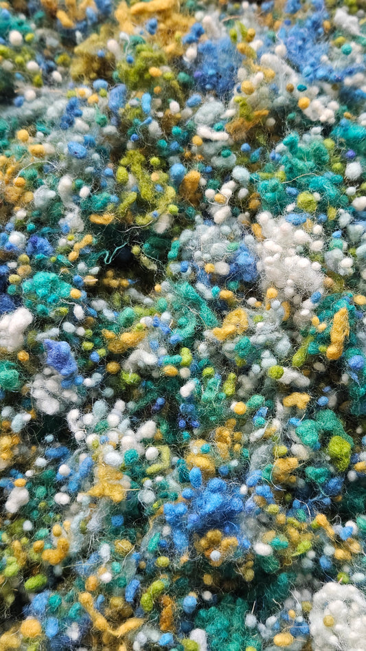 SMYRMA - hand-dyed fine wool nepps for fiber blending and felting - 1 oz | 28 g