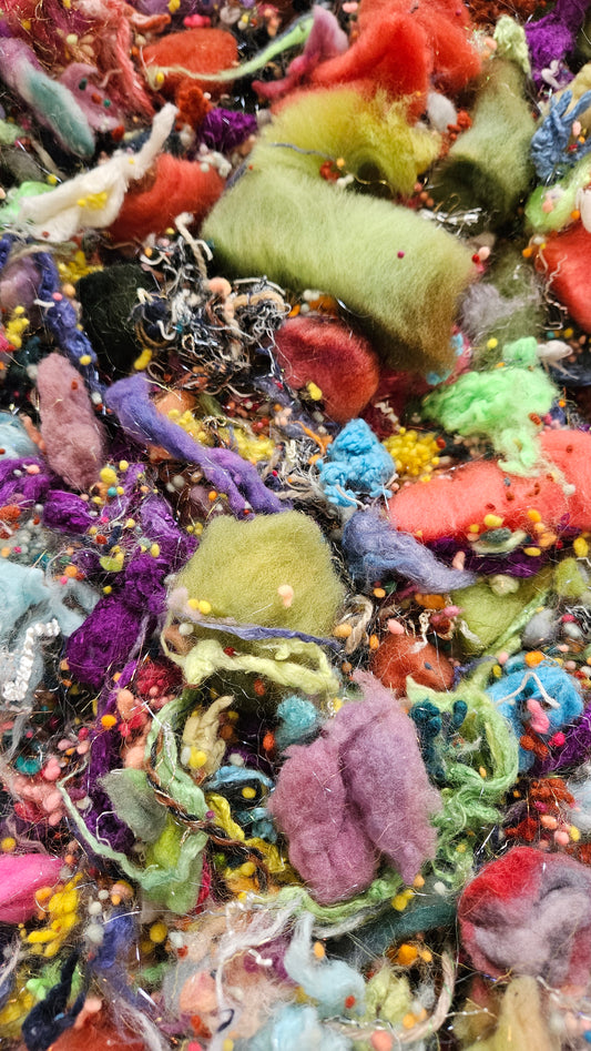 WOMAN WITH A HAT - limited edition Matisse Abstract Expressionism inspired luxury fiber artist kit for fiber blending and felting - 2.5 oz | 71 g