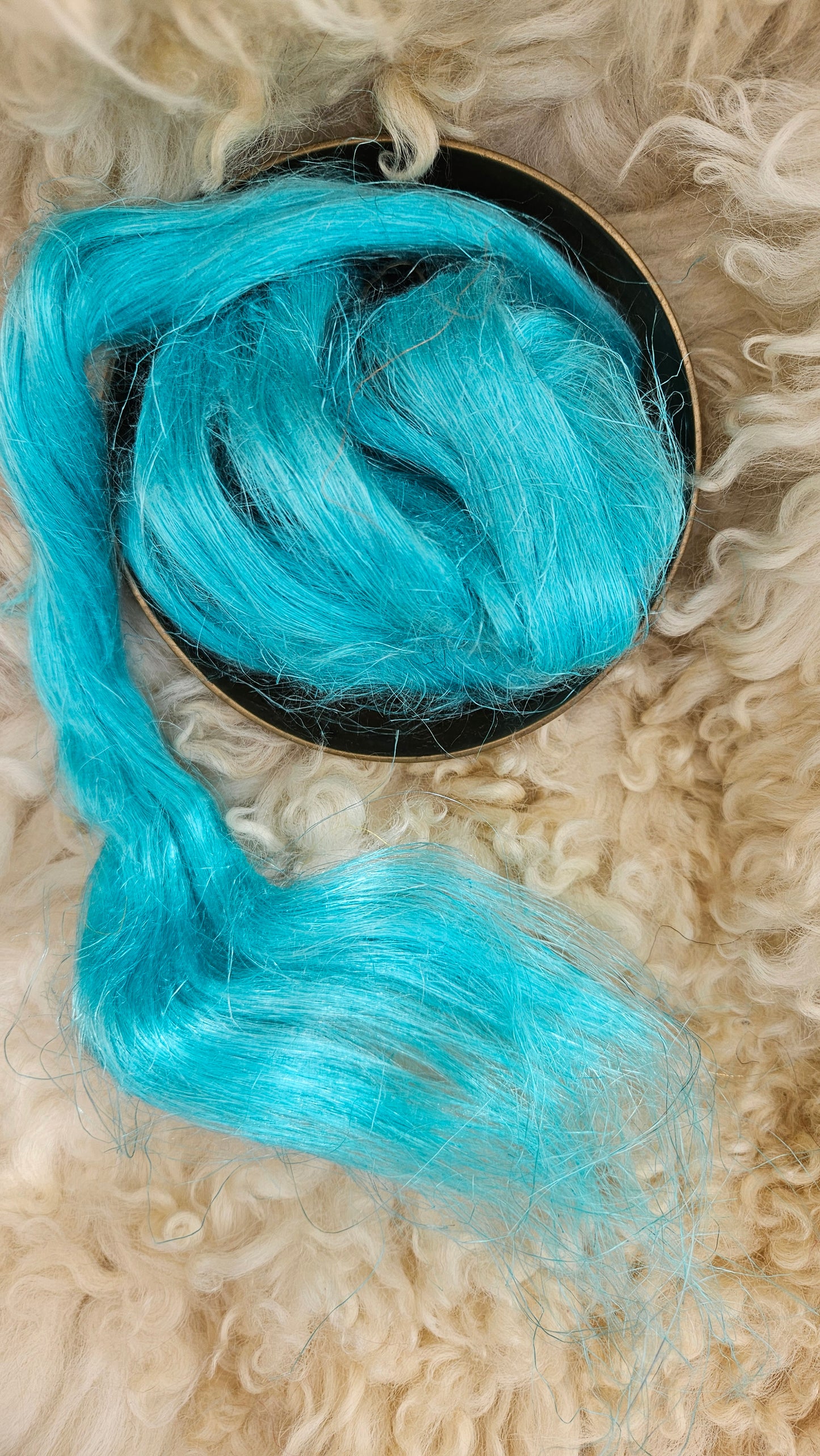 ENGLISH BREAKFAST - dyed flax linen roving for spinning, fiber blending, felting, and papermaking - 1 oz | 28 g