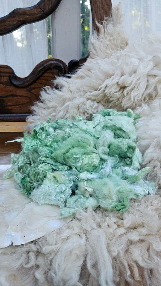 MINT JULEP Wool Bamboo Cloud Mill Ends - 5 ounces