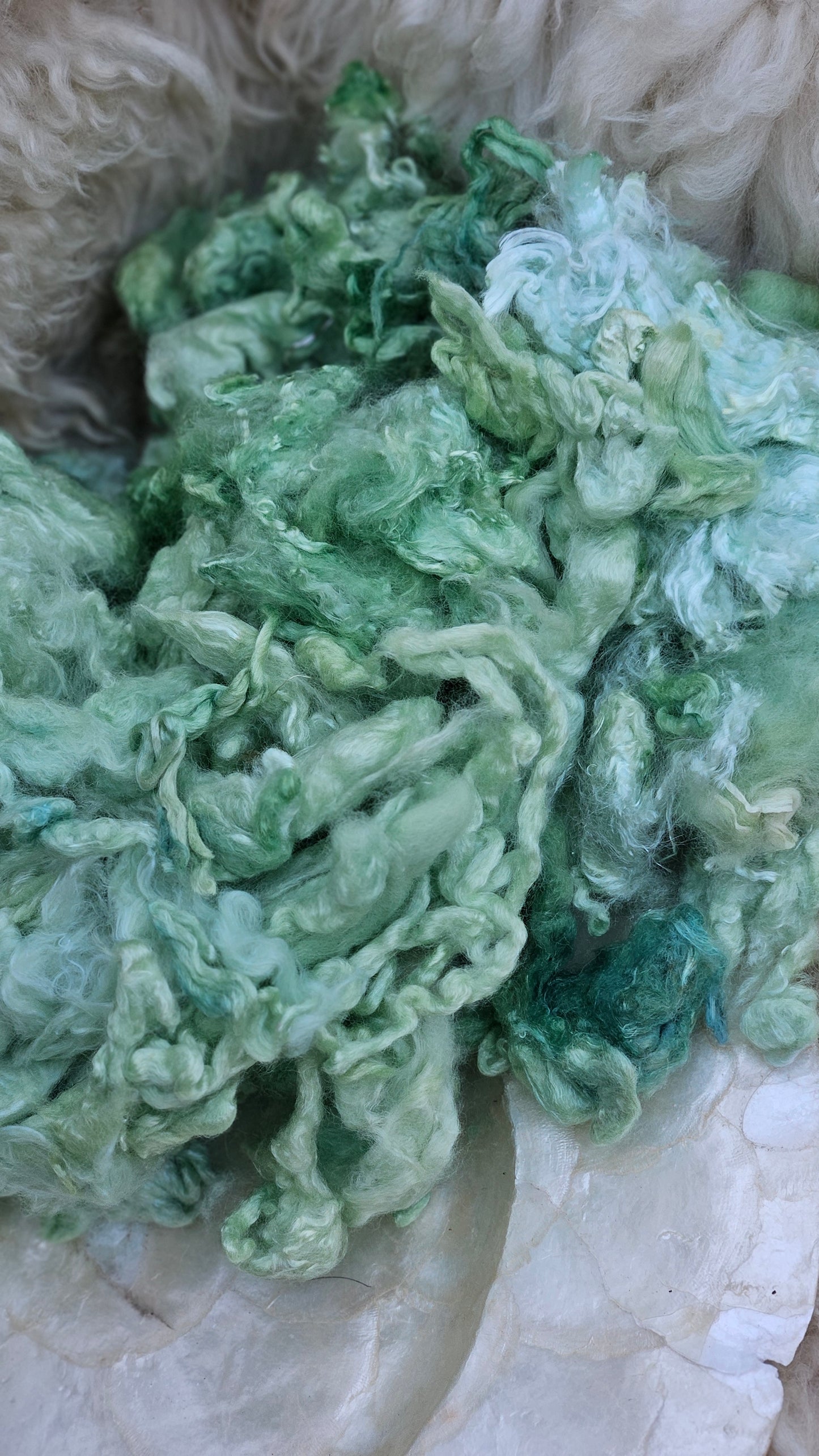 MINT JULEP Wool Bamboo Cloud Mill Ends - 5 ounces