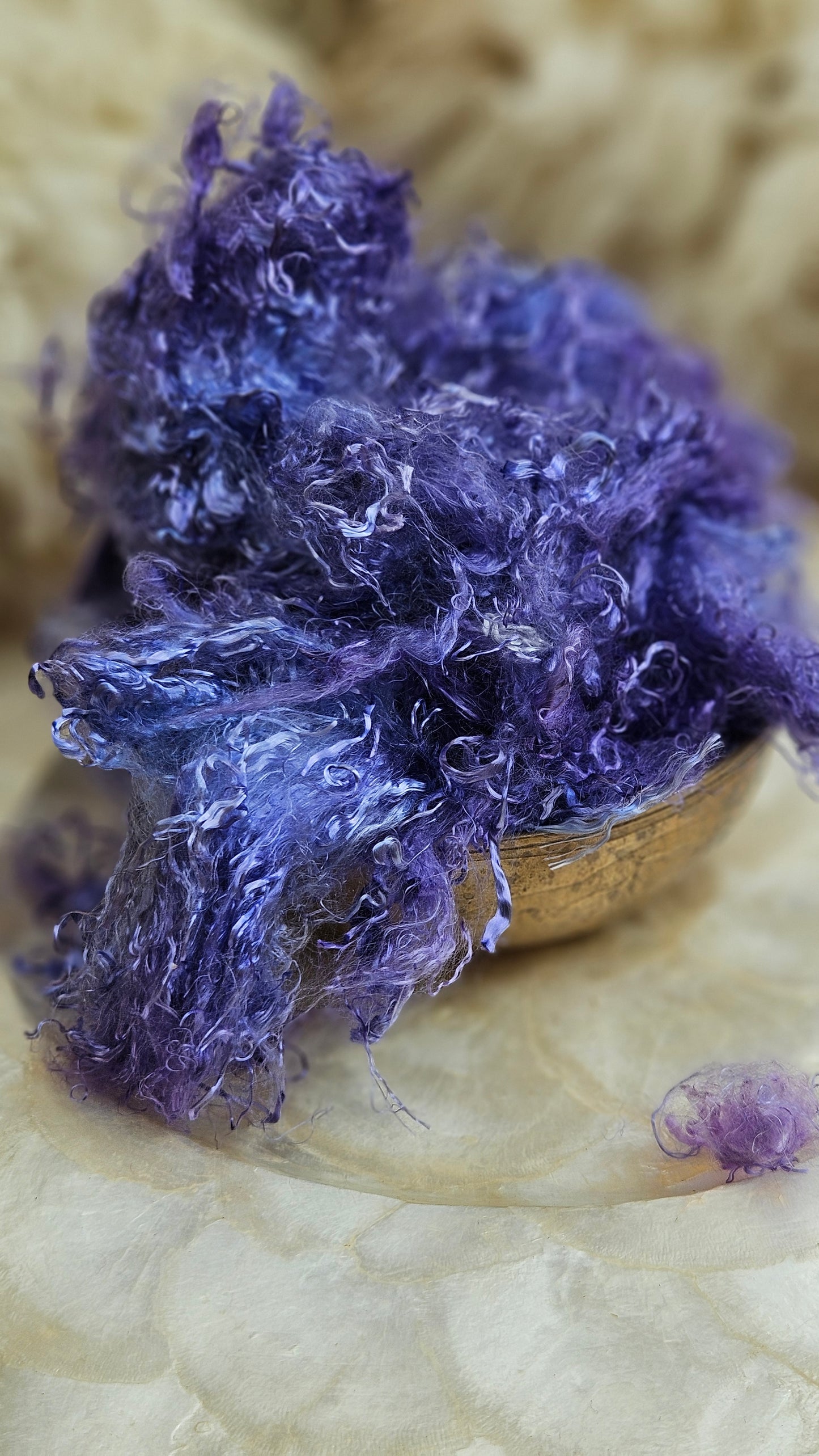 TOURMALINE - hand-dyed eucalyptus crimp faux-silk for art yarn embellishing, fiber blending, felting, and papermaking - 2 oz | 57 g