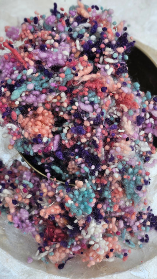 CORDOBA - hand-dyed fine wool nepps for fiber blending and felting - 1 oz | 28 g