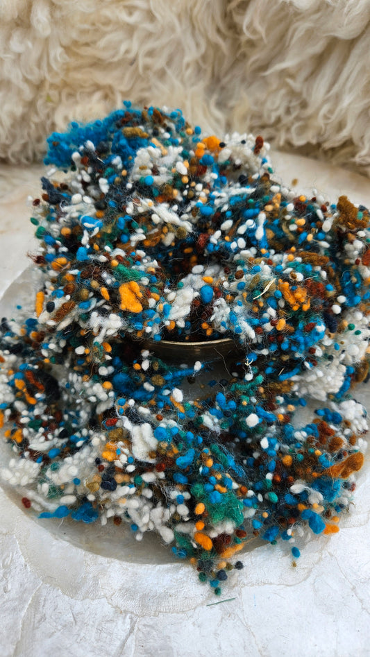 PALLANTIUM - hand-dyed fine wool nepps for fiber blending and felting - 1 oz | 28 g