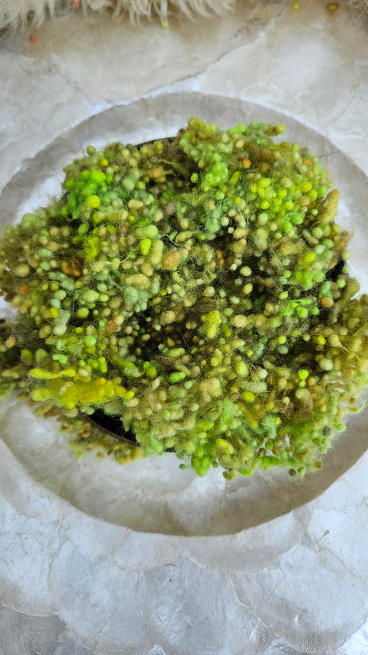 REGENSBURG - hand-dyed fine wool nepps for fiber blending and felting - 1 oz | 28 g