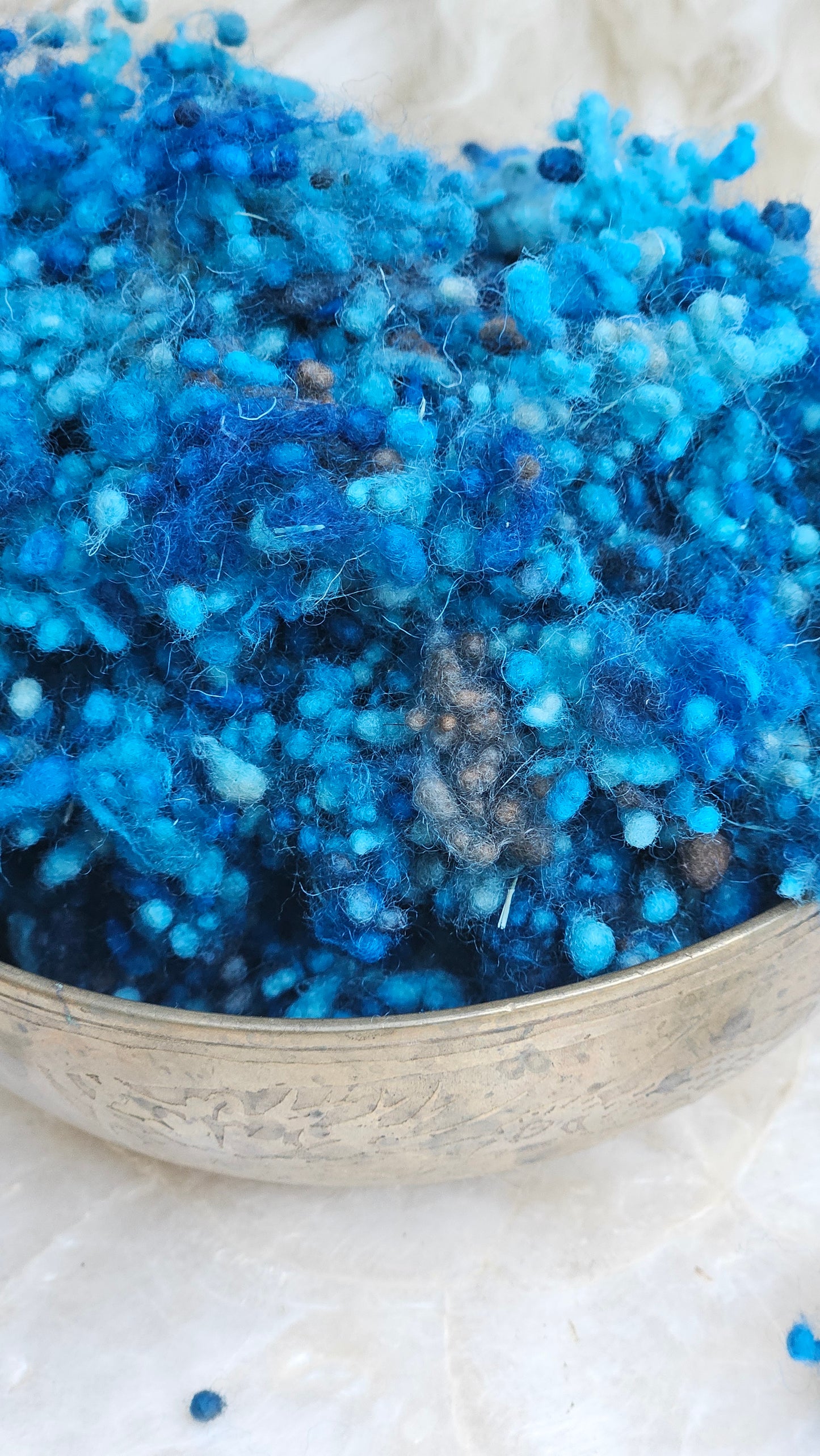 NUREMBERG - hand-dyed fine wool nepps for fiber blending and felting - 1 oz | 28 g