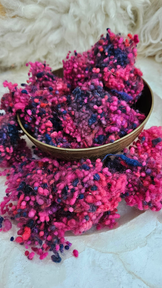 AACHEN - hand-dyed fine wool nepps for fiber blending and felting - 1 oz | 28 g