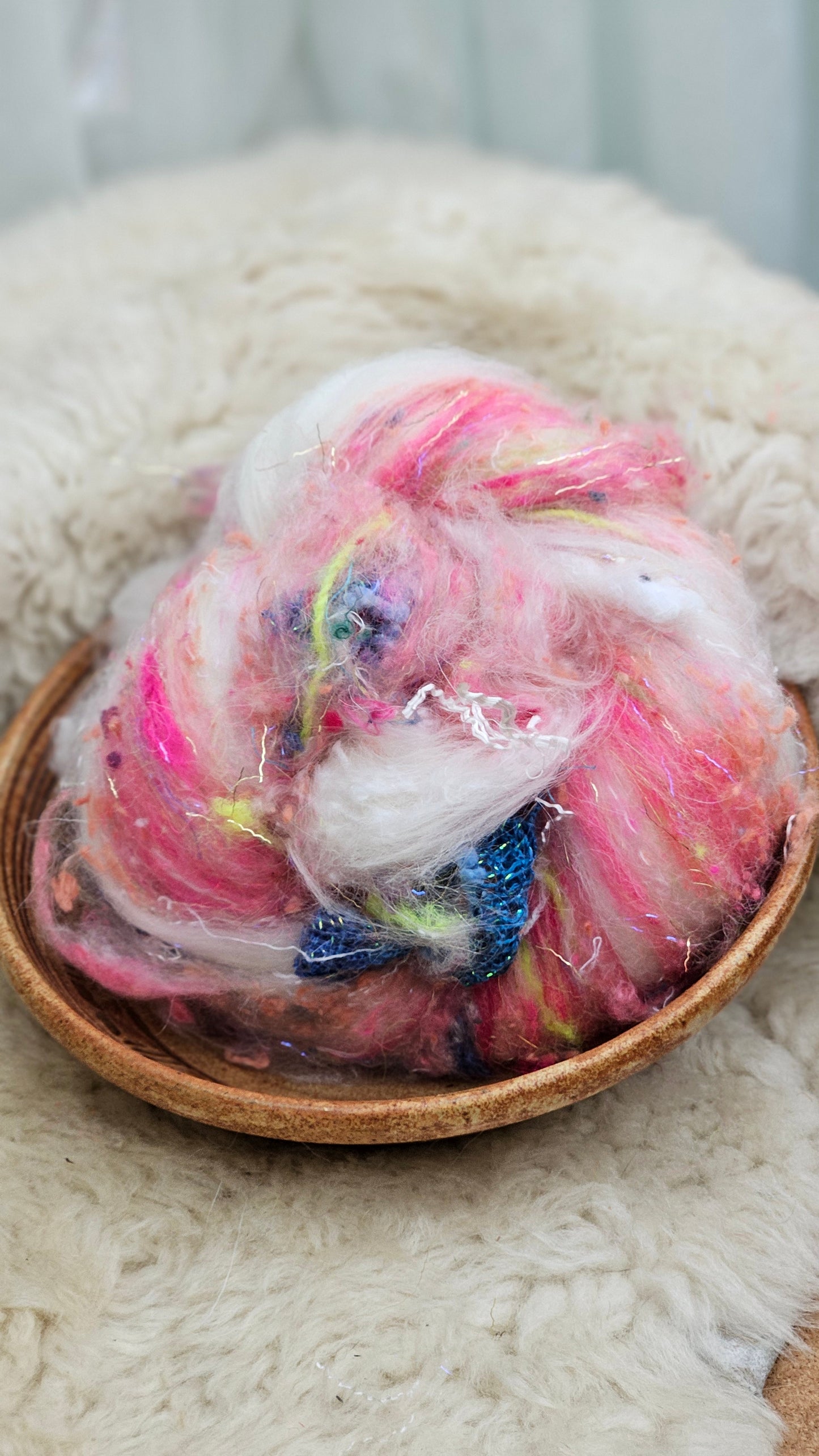 Luxe Layered Textured Art Batt - 017- 2 ounces | 57 grams