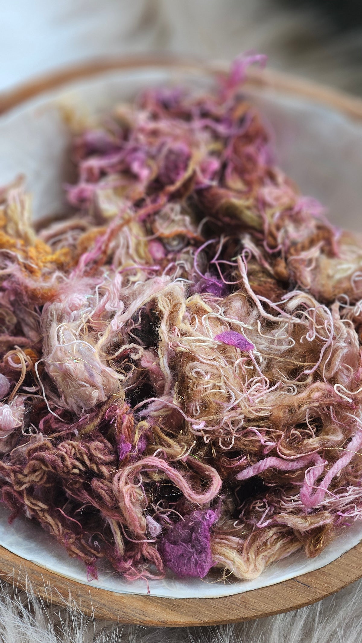Stellar Bloom - stonewashed thread texture blend - 4 ounces | 113 grams