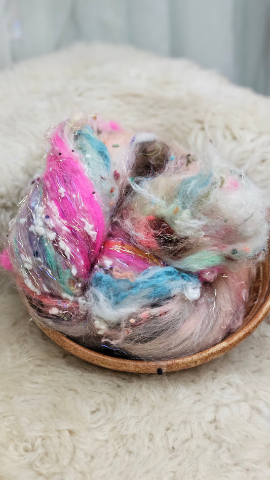 Luxe Layered Textured Art Batt - 002 - 2 ounces | 57 grams