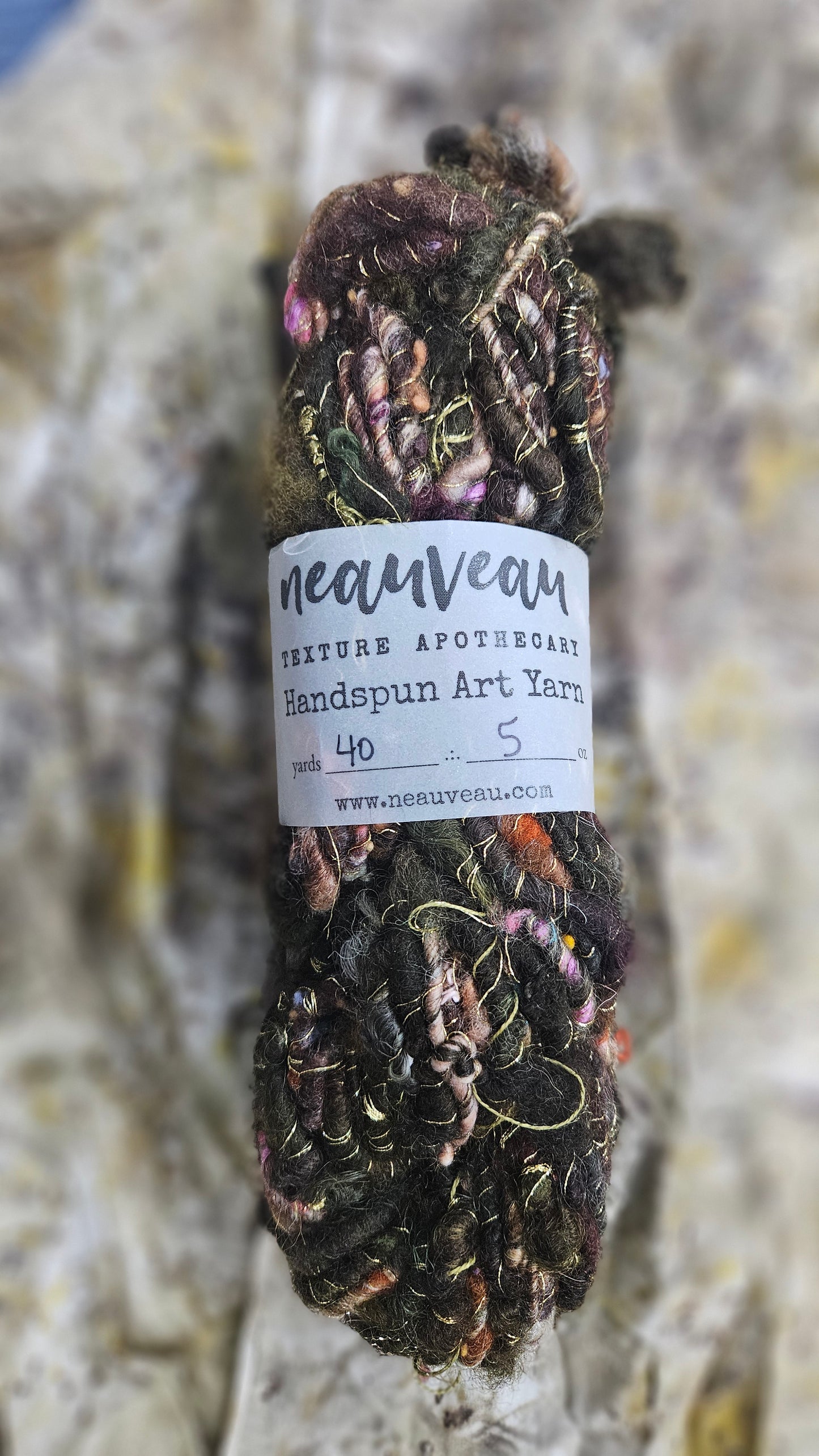 Handspun Bulky Art Yarn - Enchanted Forest Collection 06
