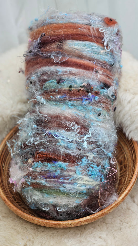 Luxe Layered Textured XL Art Batt - 214 - 3.7 ounces | 105 grams