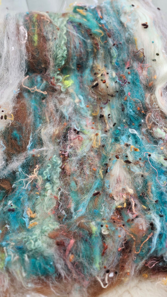 Luxe Layered Textured XL Art Batt - 215 - 3.7 ounces | 105 grams