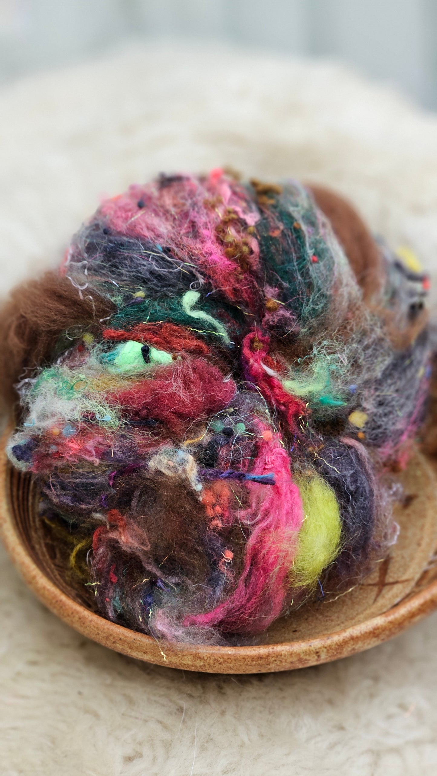 Luxe Layered Textured Art Batt - 031 - 2 ounces | 57 grams