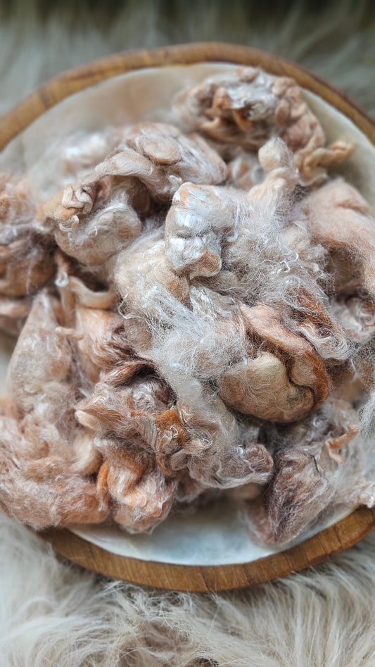 Churro - hand-dyed fine wool and silky bamboo mill ends - 5 oz | 142 g