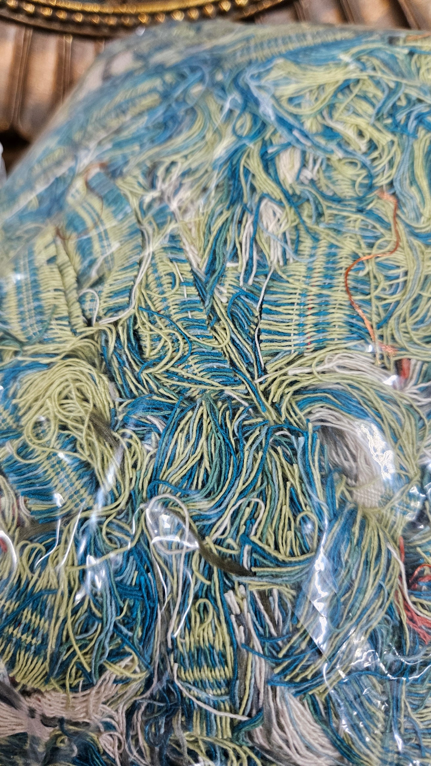 LIME TREE - shaggy fringe ribbon for tapestry weaving and fiber art - LIME006 (1.4 lb)