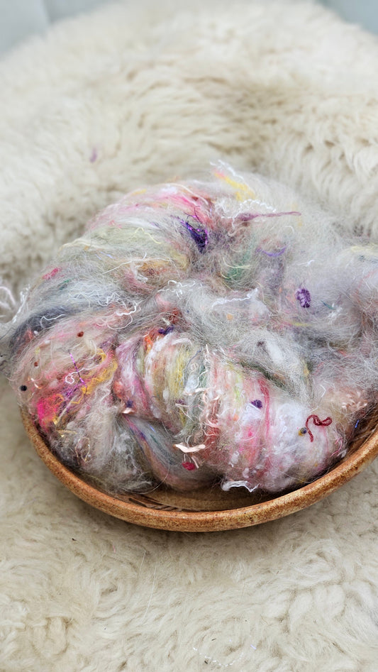 Luxe Layered Textured Art Batt - 025 - 2 ounces | 57 grams