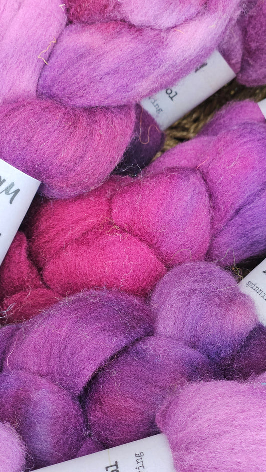 Sequoia - hand dyed fine wool roving for felting and blending - 2 ounces | 57 grams