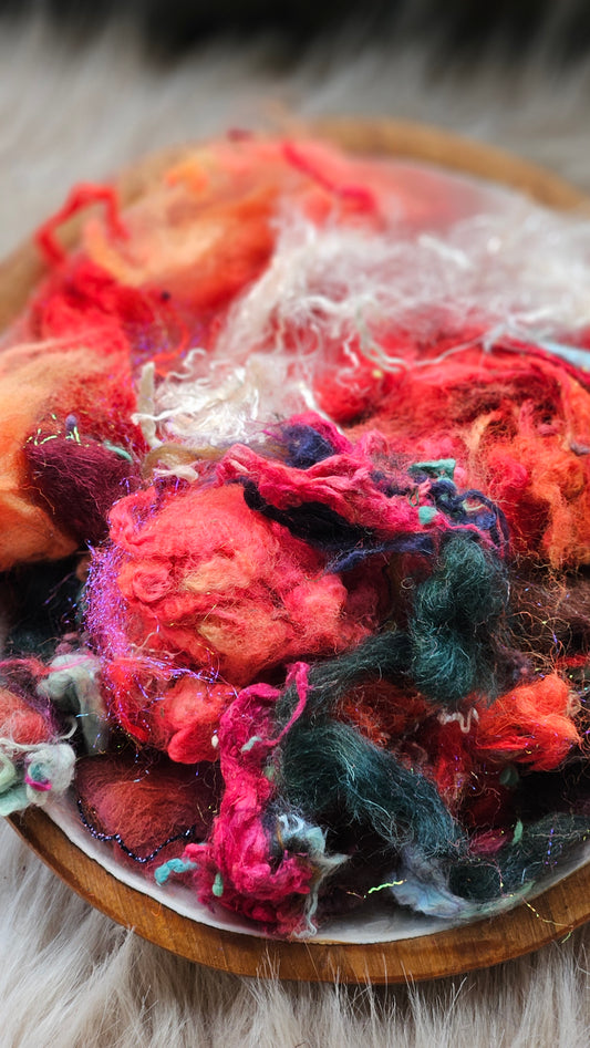 Bitter Sweet - hand-dyed wool alpaca bamboo texture blend - 4 ounces | 114 grams