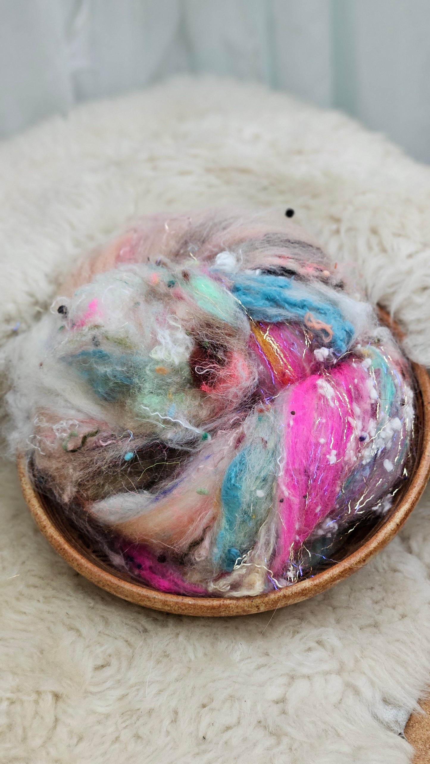 Luxe Layered Textured Art Batt - 002 - 2 ounces | 57 grams