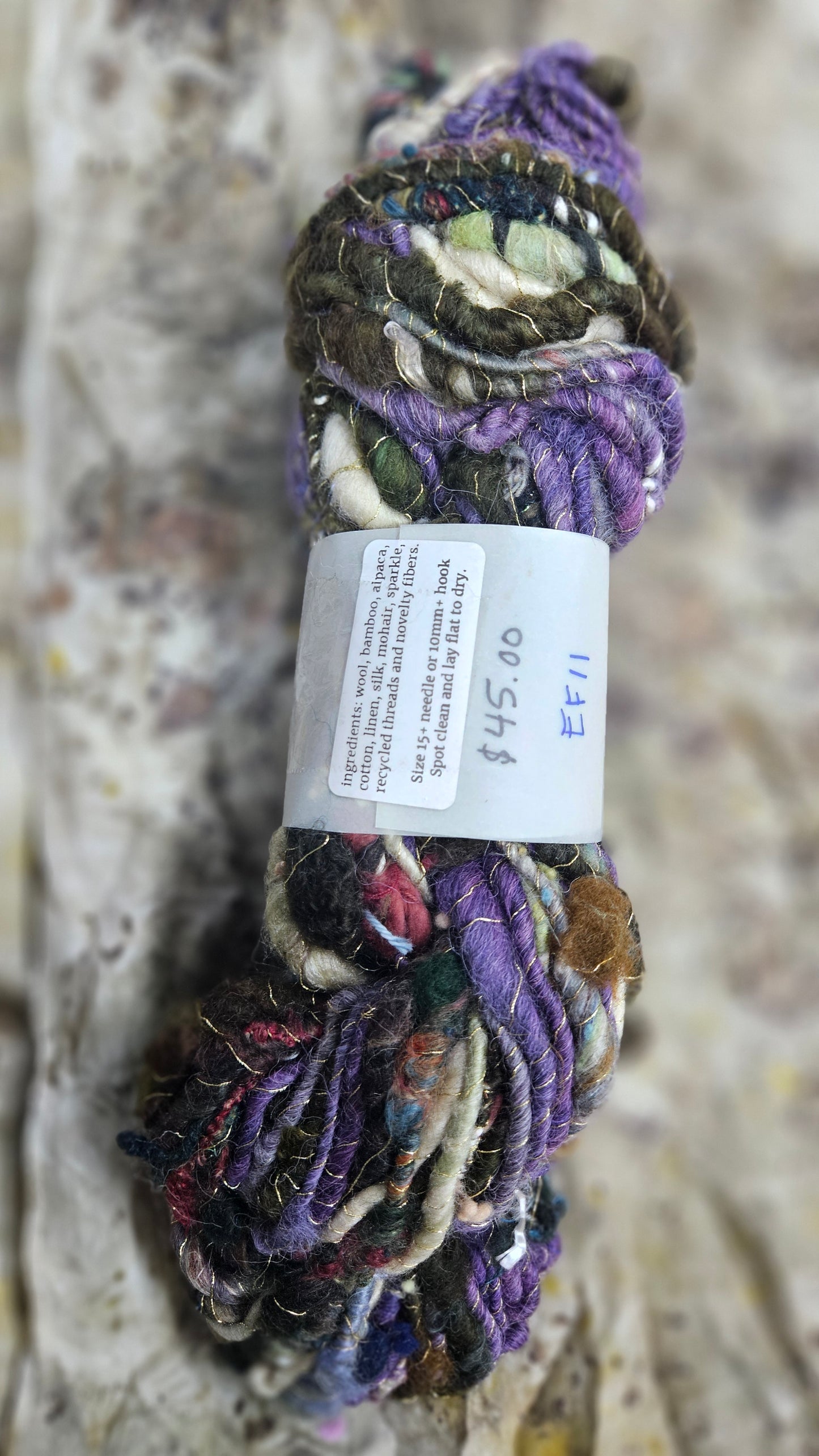 Handspun Bulky Art Yarn - Enchanted Forest Collection 11