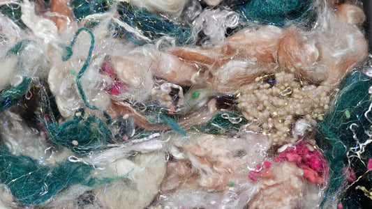 PSYCHE ENTERING CUPID'S GARDEN - limited edition Waterhouse inspired alpaca bamboo texture mix for fiber blending and felting - 3 oz | 85 g