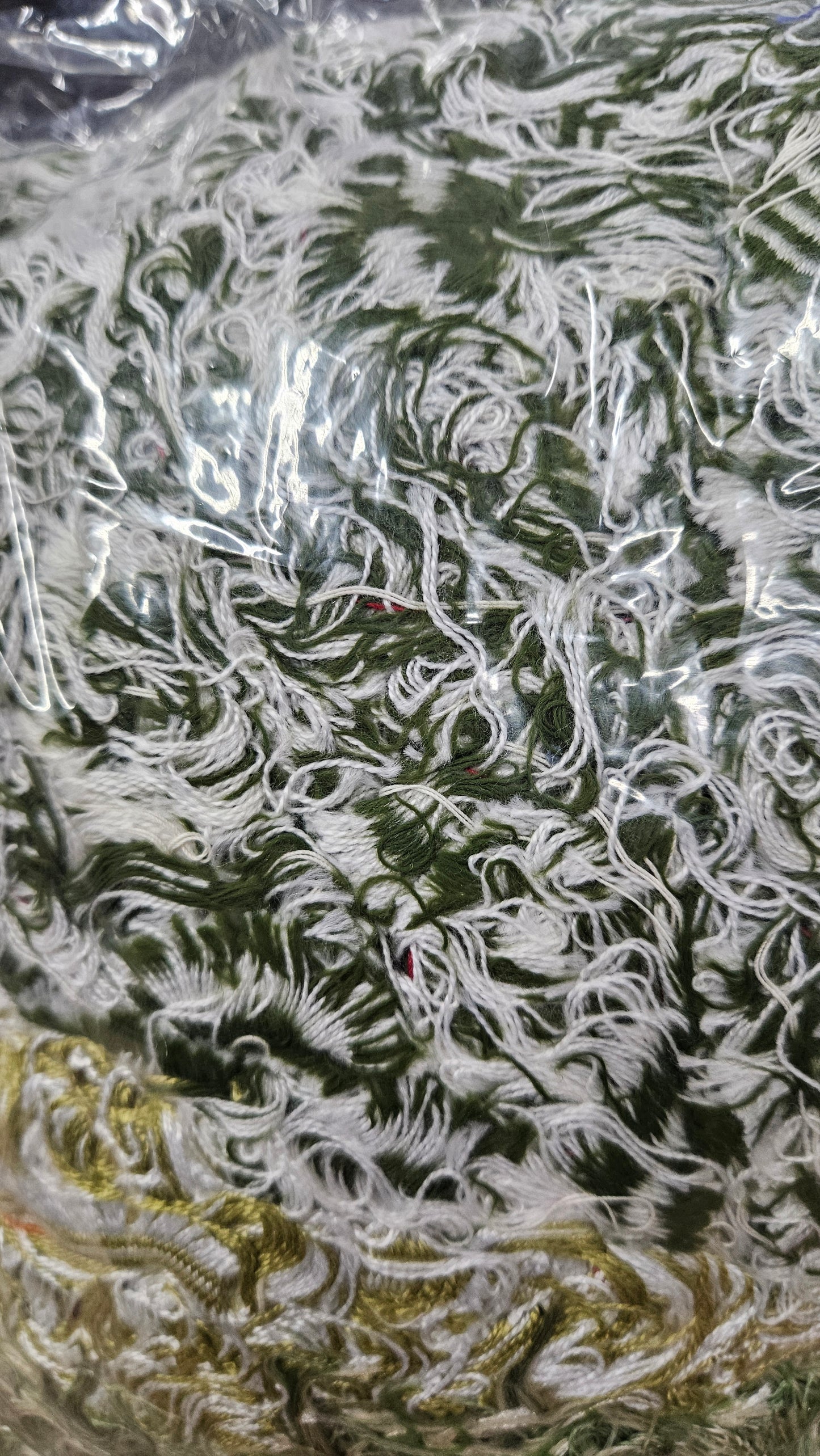 TOPAZ FIELDS - shaggy fringe ribbon for tapestry weaving and fiber art - TOPAZ03 (1.2 lb)