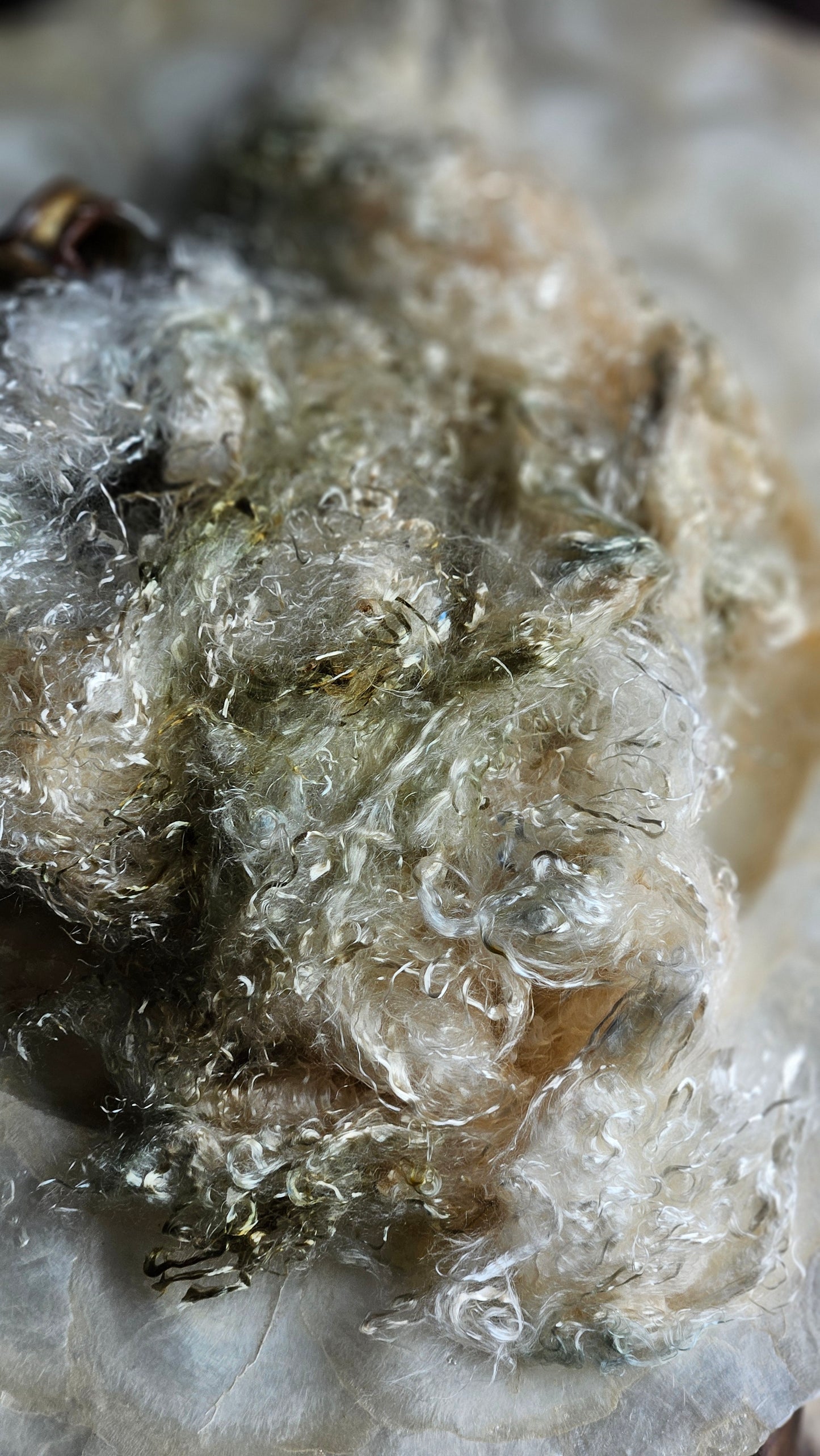 THULITE - hand-dyed eucalyptus crimp faux-silk for art yarn embellishing, fiber blending, felting, and papermaking - 2 oz | 57 g