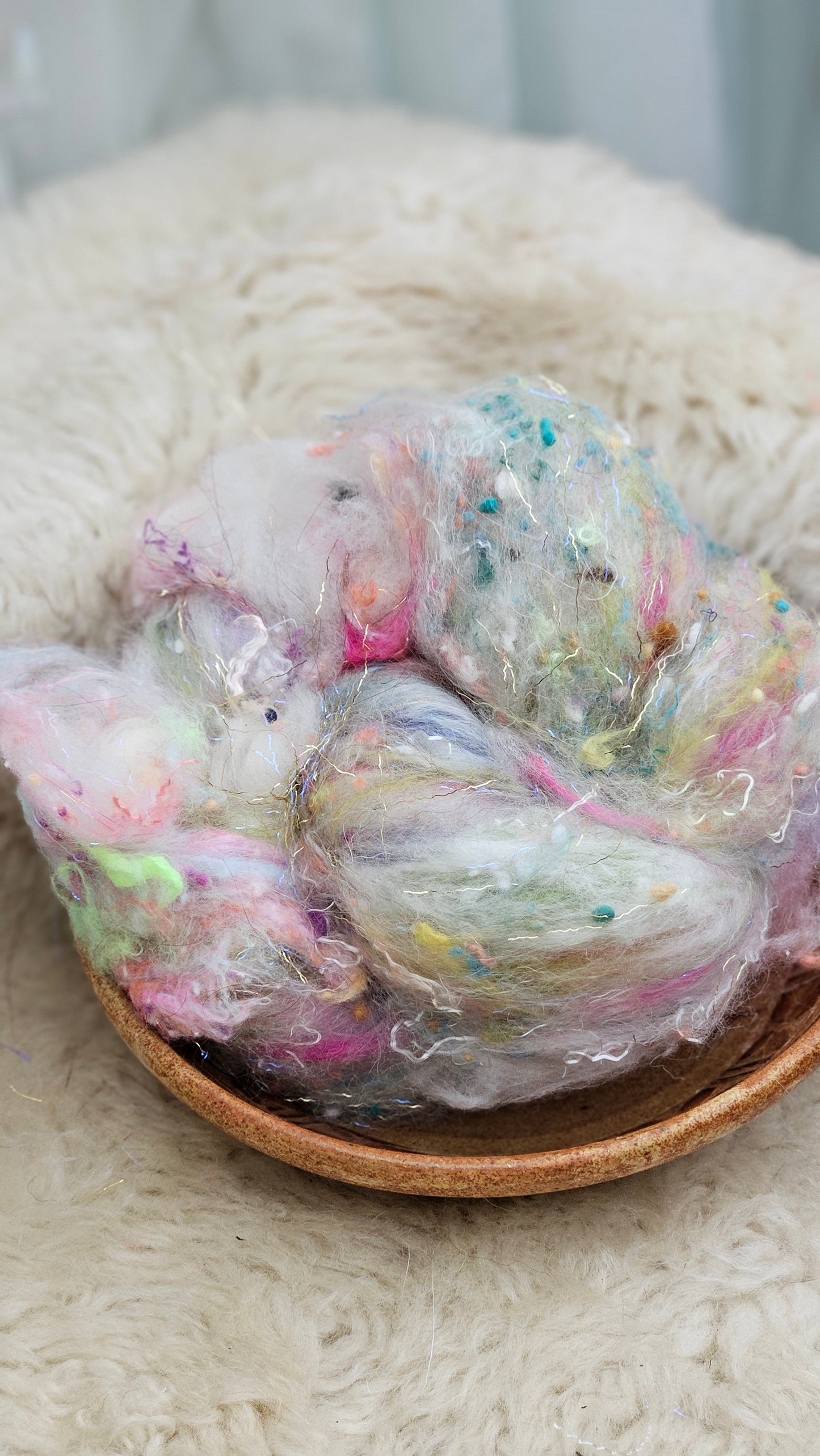 Luxe Layered Textured Art Batt - 019- 2 ounces | 57 grams