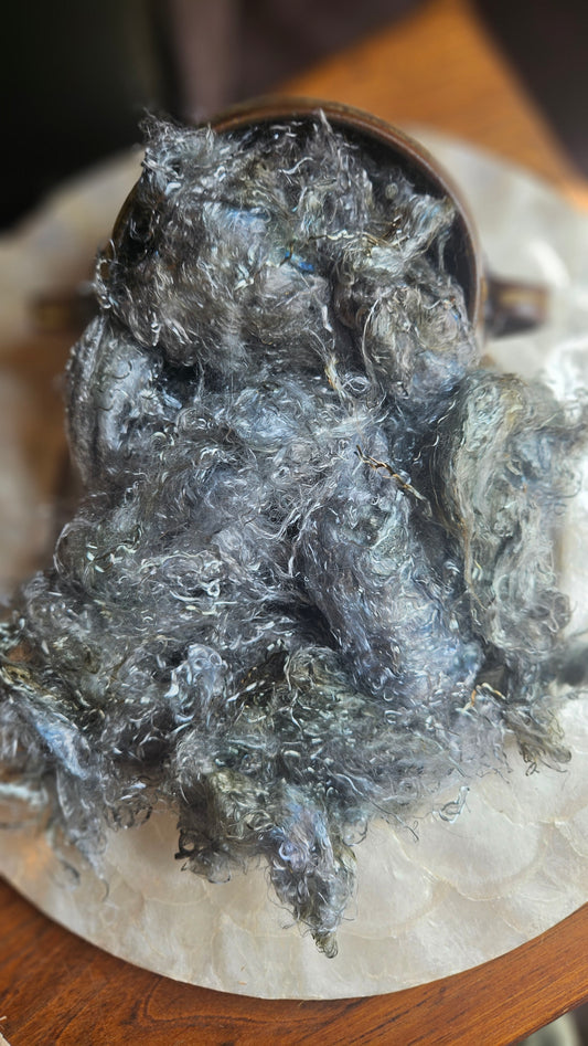 ILVAITE - hand-dyed eucalyptus crimp faux-silk for art yarn embellishing, fiber blending, felting, and papermaking - 2 oz | 57 g