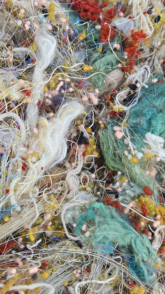 SELF PORTRAIT - horse hair limited edition Picasso inspired fiber art texture for blending, felting, and papermaking - 1 oz | 28 g