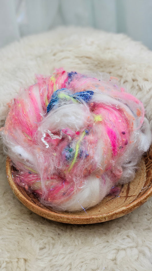 Luxe Layered Textured Art Batt - 017- 2 ounces | 57 grams