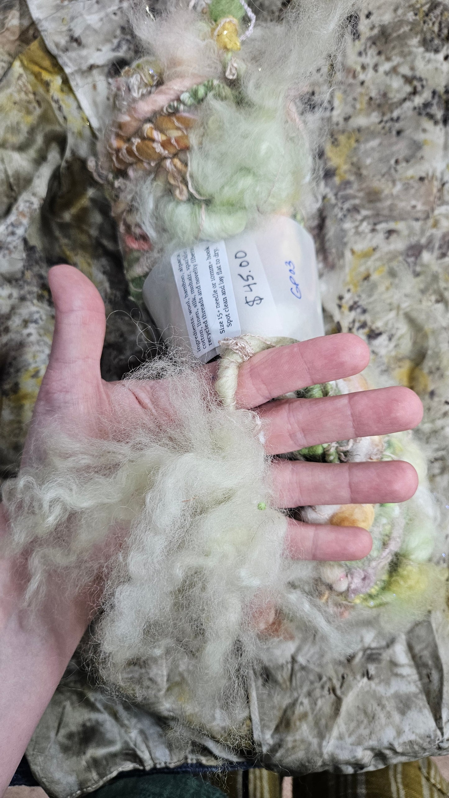 Handspun Bulky Art Yarn - Garden Party 03