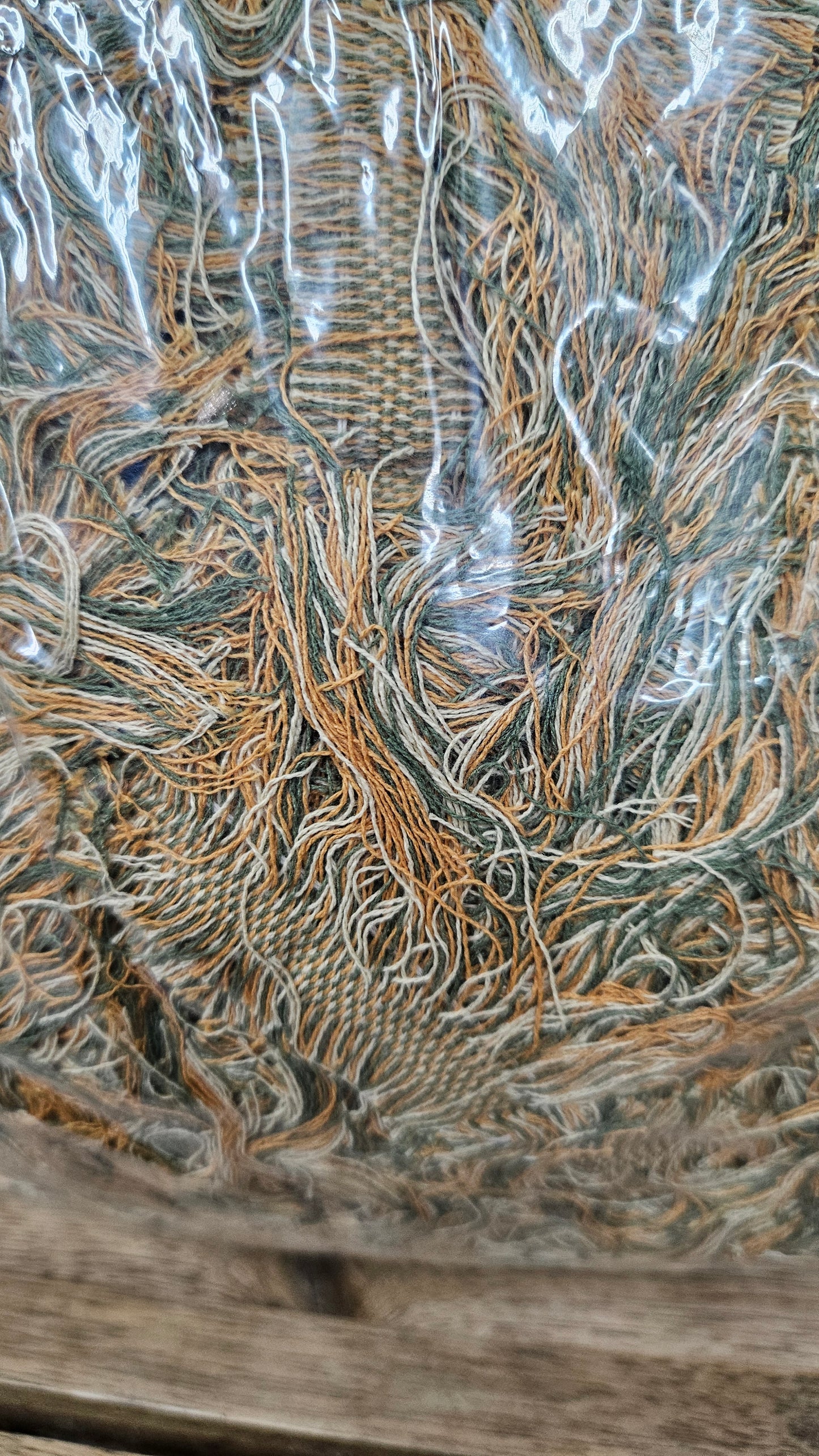 TOPAZ FIELDS - shaggy fringe ribbon for tapestry weaving and fiber art - TOPAZ02 (1 lb)