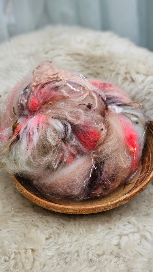 Luxe Layered Textured Art Batt - 011 - 2 ounces | 57 grams