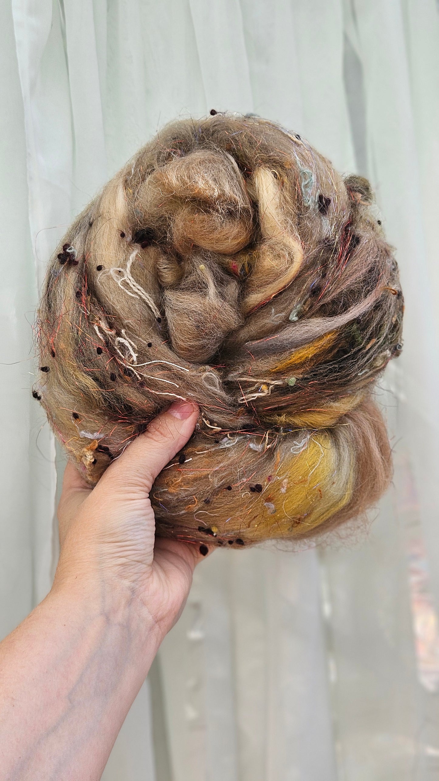 Luxe Layered Textured XL Art Batt - 231 - 4.7 ounces | 133 grams