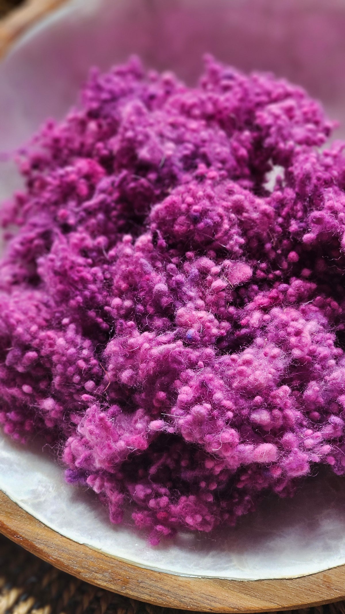 Carnac - hand-dyed fine wool nepps for fiber blending and felting - 1 oz | 28 g