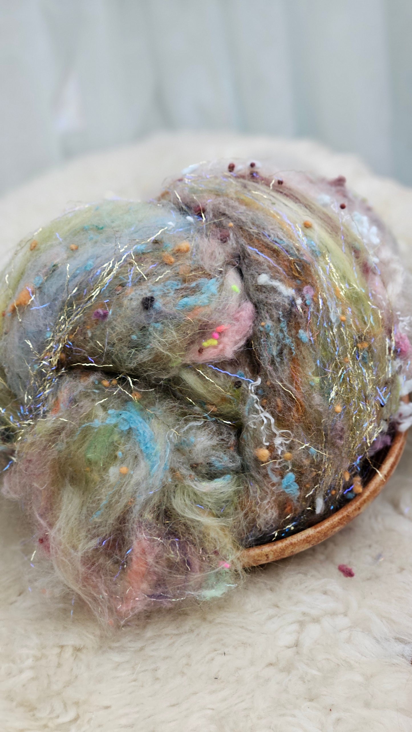 Luxe Layered Textured XL Art Batt - 203 - 3.7 ounces | 105 grams