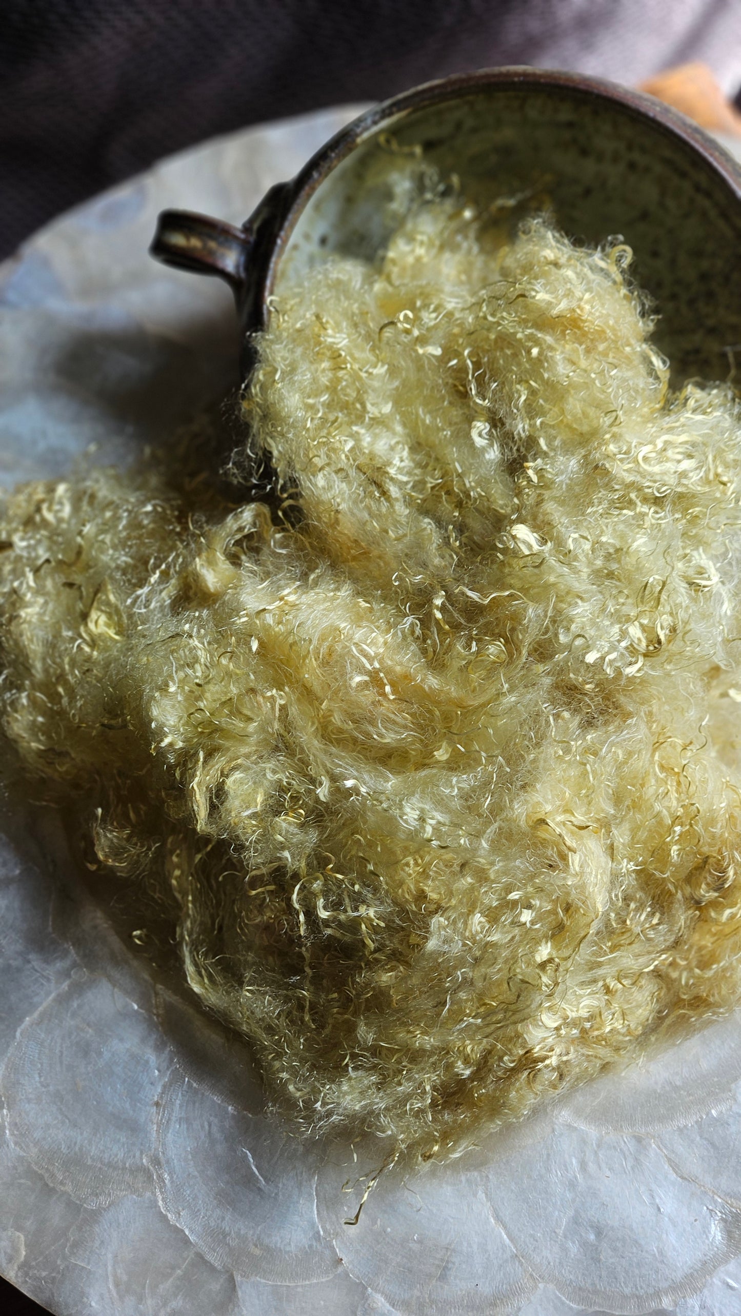 MIMETITE - hand-dyed eucalyptus crimp faux-silk for art yarn embellishing, fiber blending, felting, and papermaking - 2 oz | 57 g